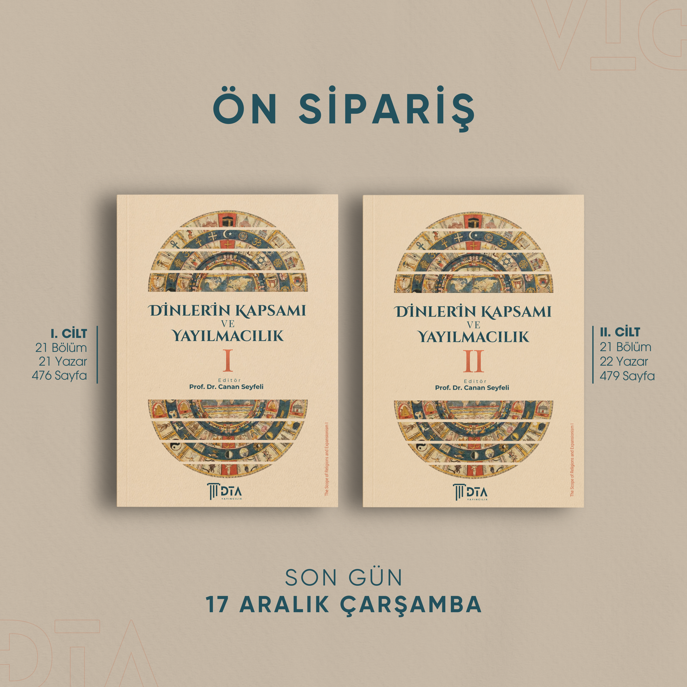 DİNLERİN KAPSAMI VE YAYILMACILIK I VE II (2 Cilt) - Ön Kapak